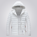 Masculino Jaqueta Puffer Acolchoada Com Capuz Removível