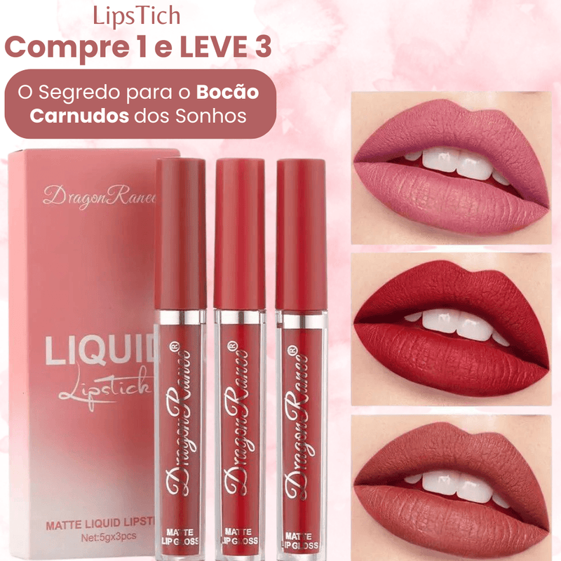 Revitalizante Labial LipsTick™ Bálsamo Compre 1 Leve 3 - Líder Vendas