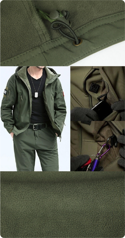 Conjunto Traje Tático Militar de Inverno Resistente e Impermeável - Jaqueta e Calça ArmyPlus