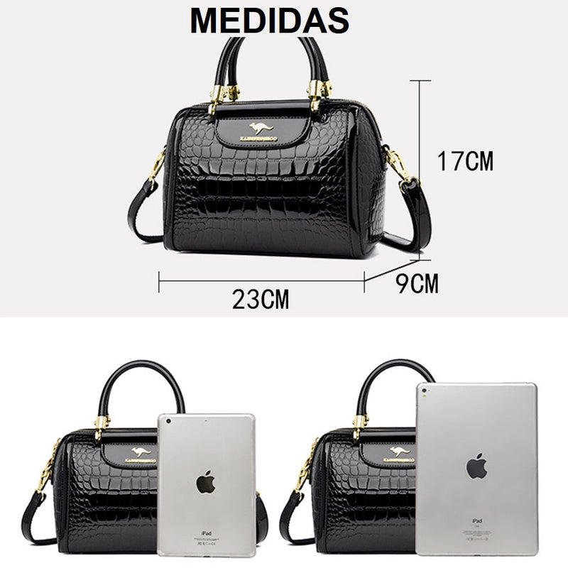 Bolsa Feminina de Couro Luxo - Líder Vendas