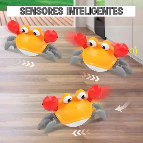 Caranguejo Fujão Interativo - Com Luz, Música e Sensor de Movimento - Líder Vendas