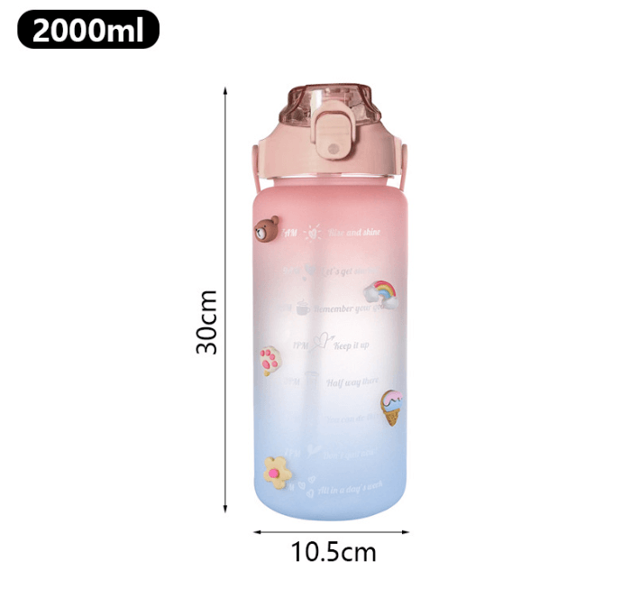 Garrafa Trend 2 Litros - Lembre-se de tomar água - Líder Vendas