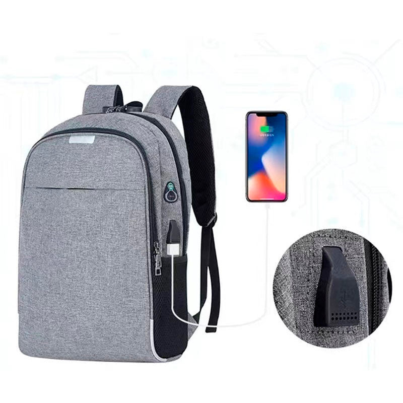 Mochila Impermeável 25L com Cadeado de Senha, Saída para Fone e PowerBank com Porta USB