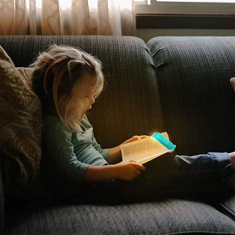 Luz de Leitura LED com Clip USB - Portátil, Brilho Ajustável e Proteção para os Olhos